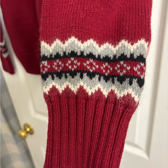 Eddie Bauer Collectibles Red Nordic Sweater - Picture 5 of 7